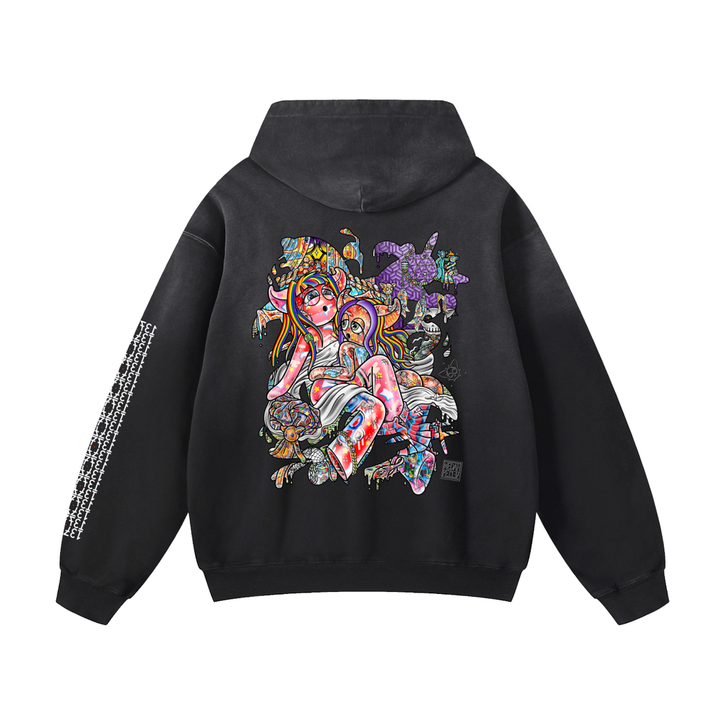 Sensificity - Heavyweight Sunfade Oversized Hoodie