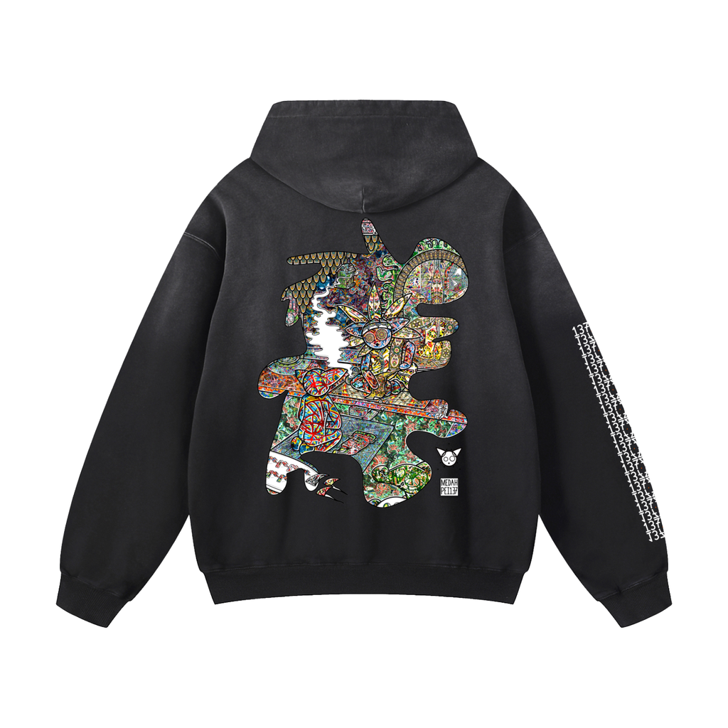 Lesson Learned - Heavyweight Sunfade Oversized Hoodie