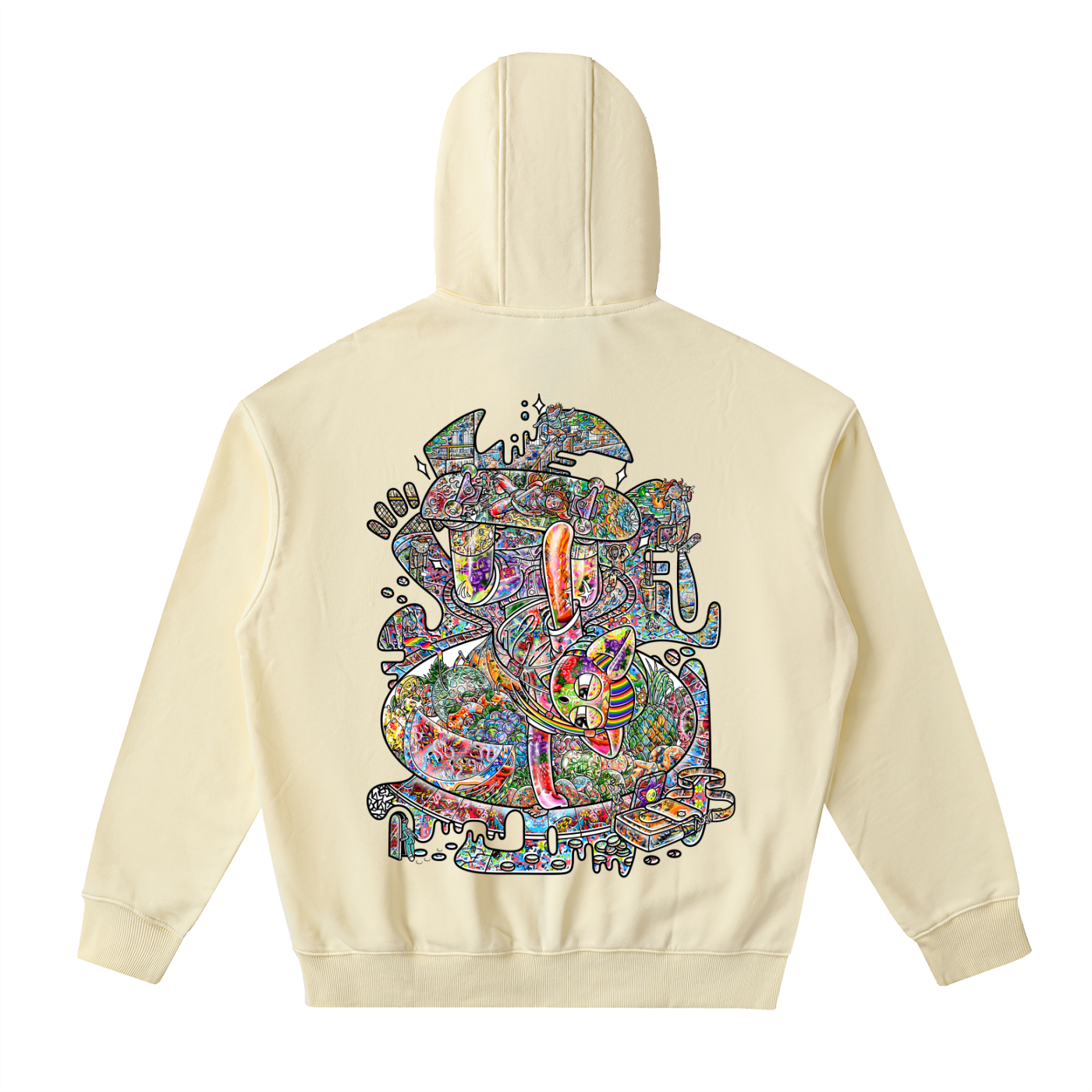 Attention Grabber - Drop-Shoulder Zip Up Hoodie