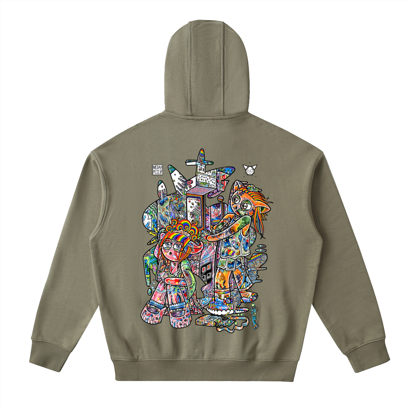 Not A Game - Drop-Shoulder Zip Up Hoodie