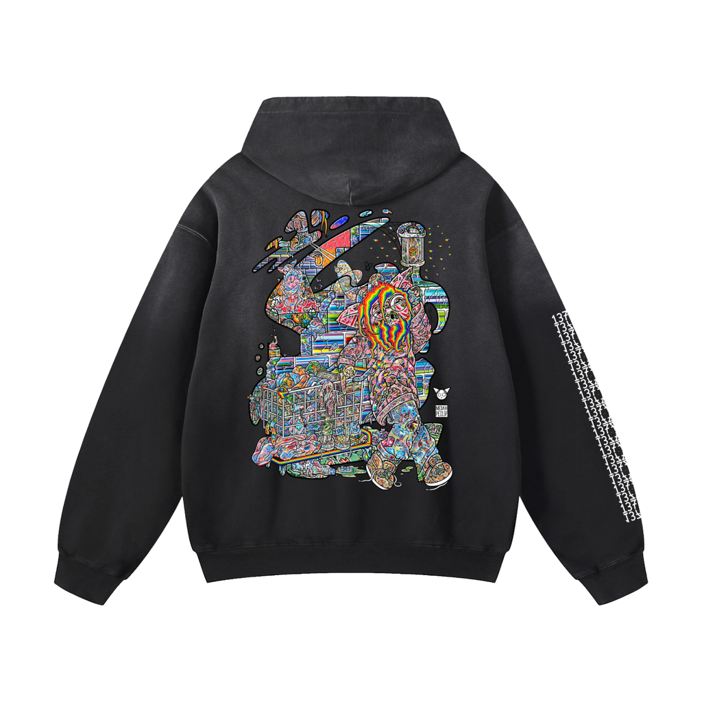 A Dark Spot - Heavyweight Sunfade Oversized Hoodie
