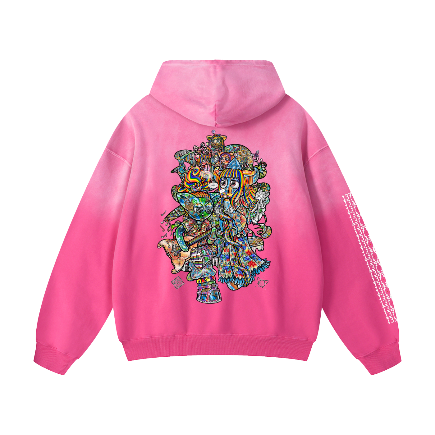 Materializing Our Essence - Heavyweight Sunfade Oversized Hoodie