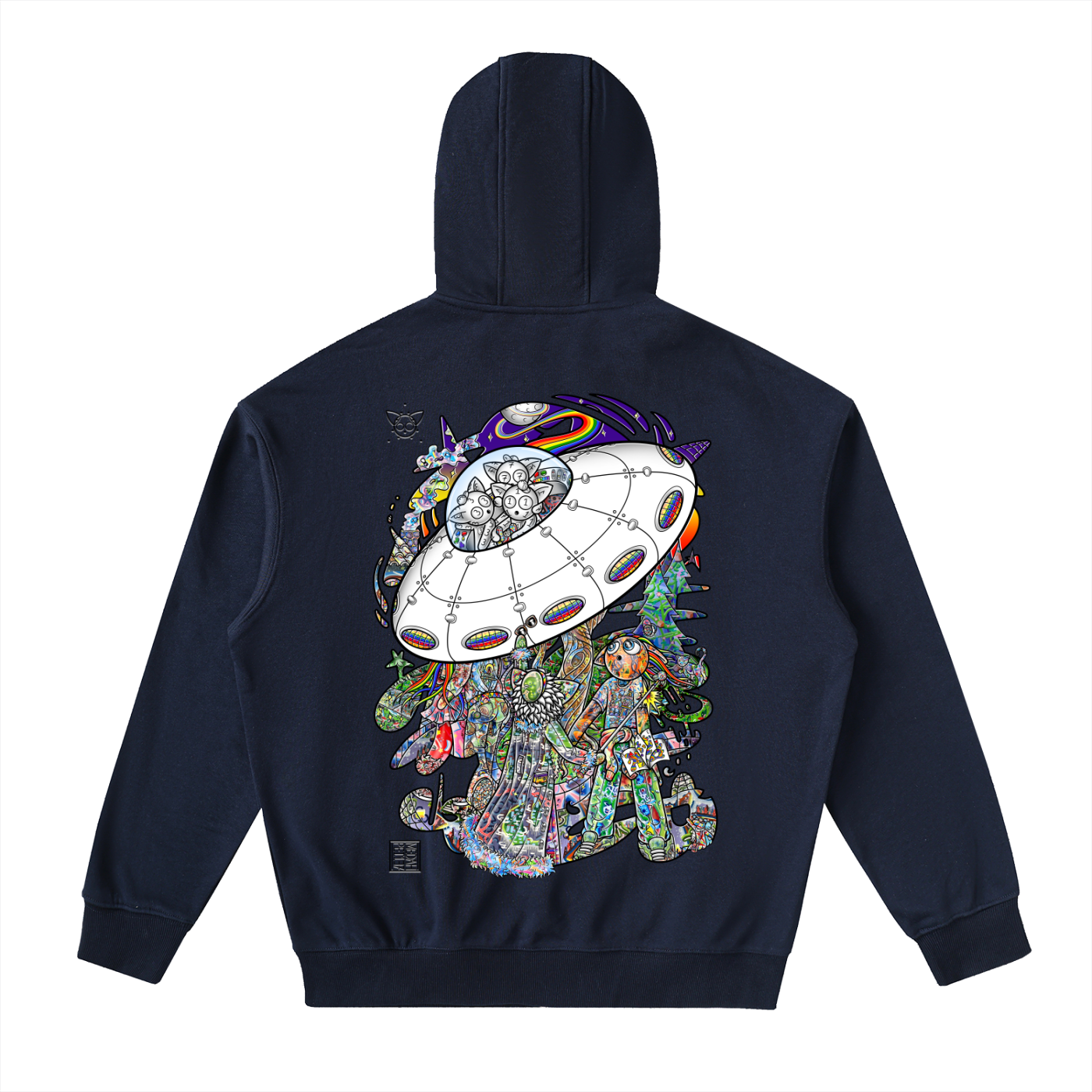 Spatial Awareness - Drop-Shoulder Zip Up Hoodie