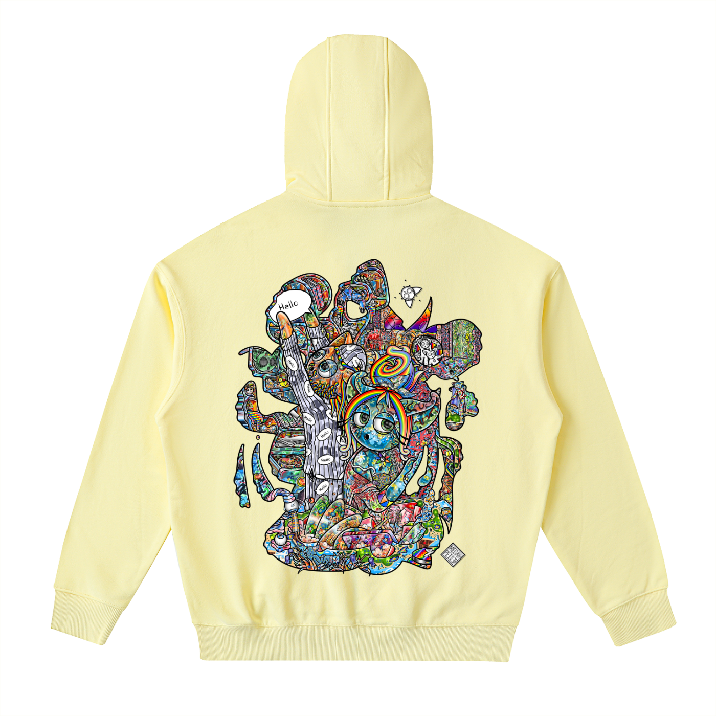 Tidying Up Sentimental Sensibilities - Drop-Shoulder Zip Up Hoodie