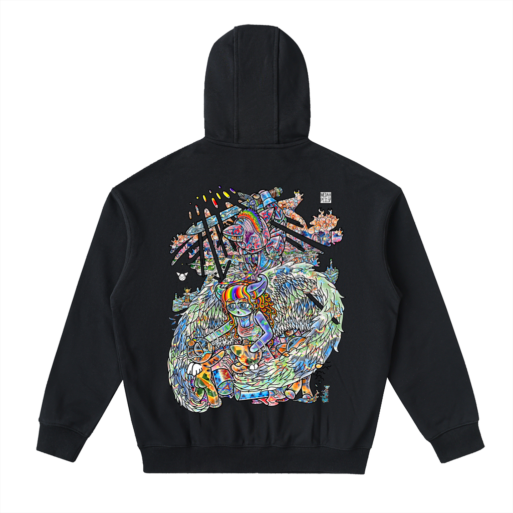 Another Day In Paradise - Drop-Shoulder Zip Up Hoodie