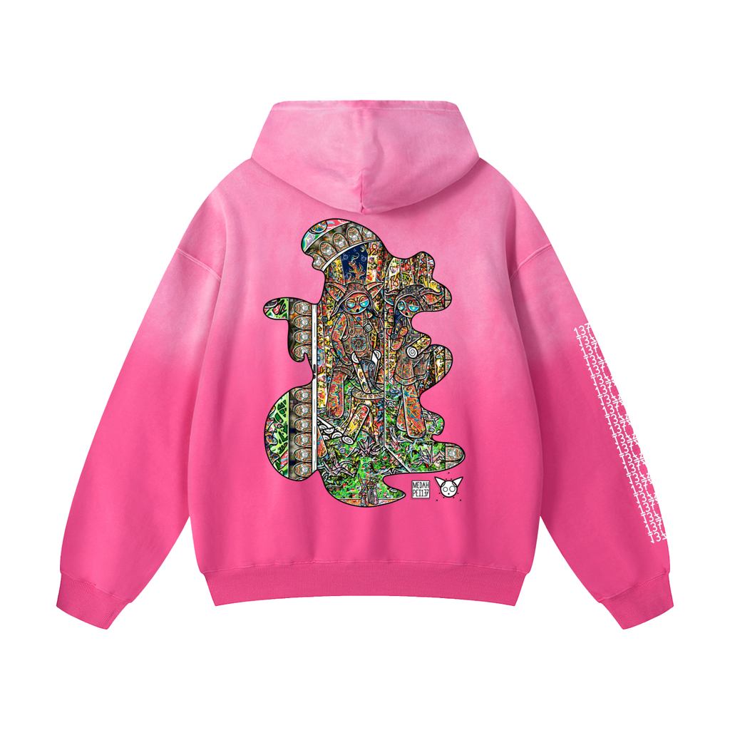 Behind The Reflection - Heavyweight Sunfade Oversized Hoodie