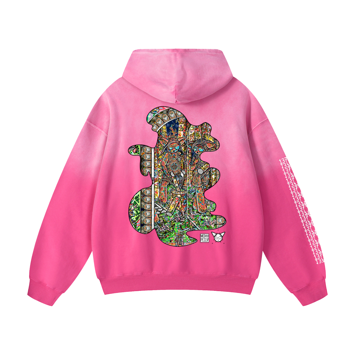 Behind The Reflection - Heavyweight Sunfade Oversized Hoodie