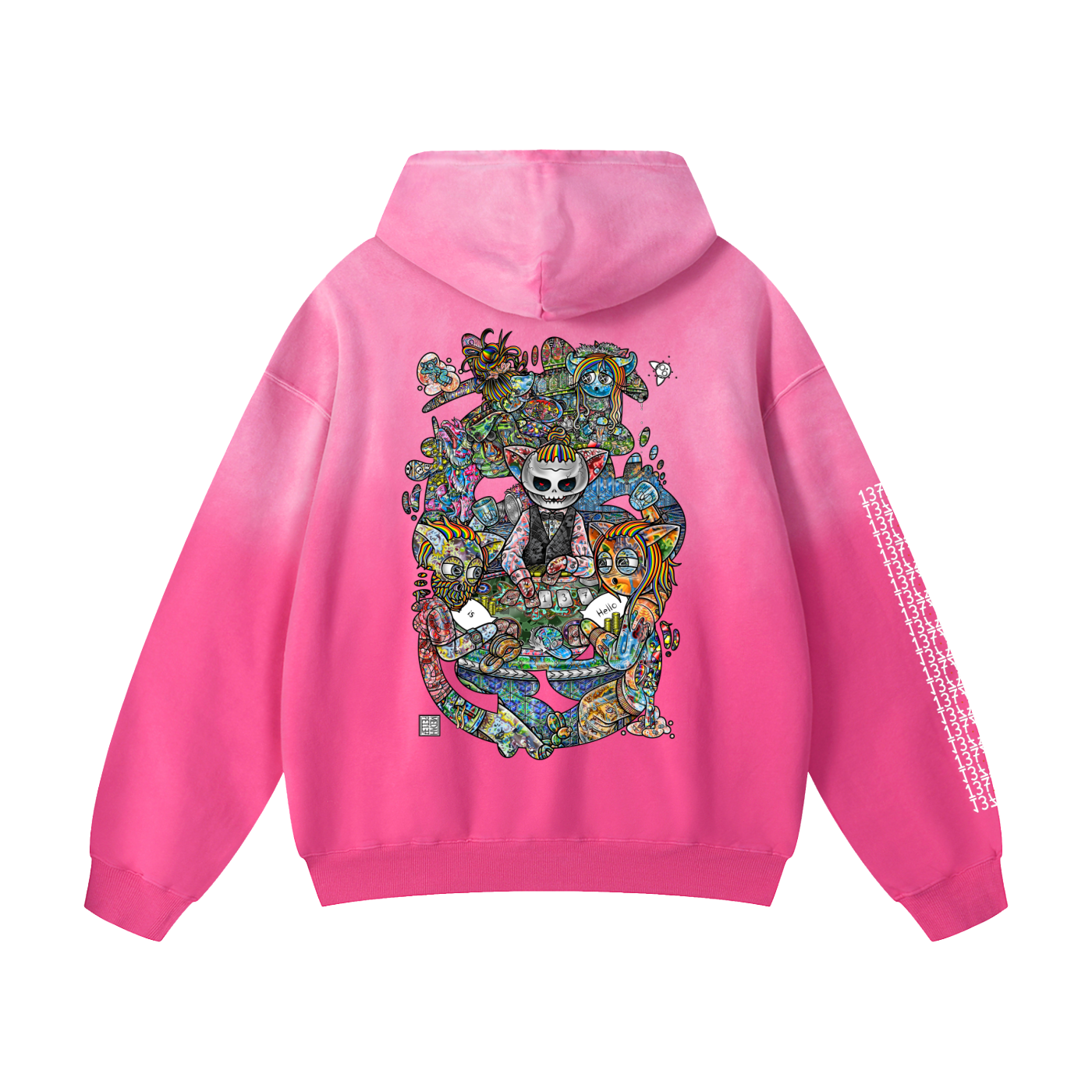 Two Truths and a Lie- Heavyweight Sunfade Oversized Hoodie