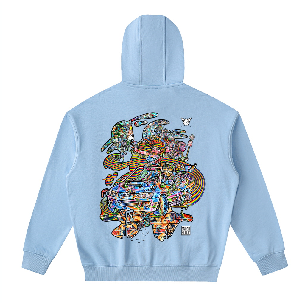 Tale Spin - Drop-Shoulder Zip Up Hoodie