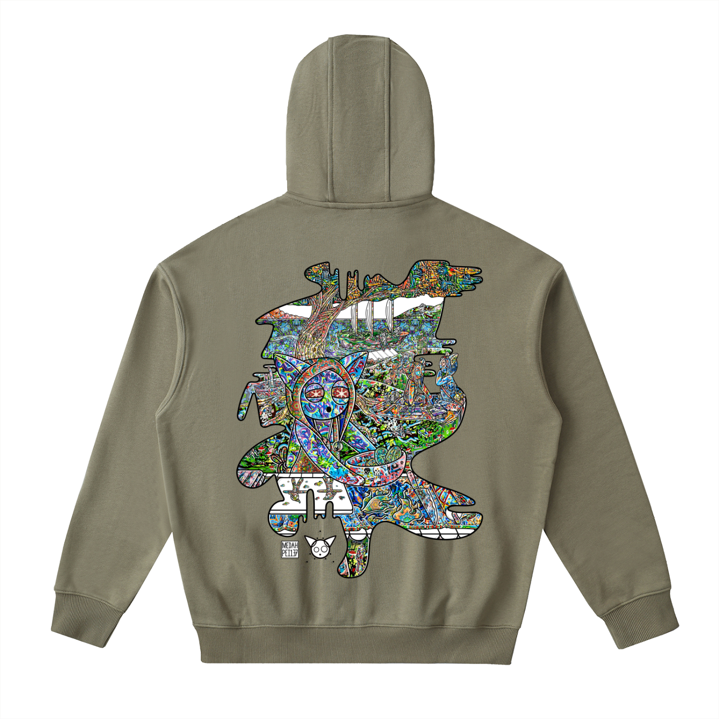 Deep Dish - Drop-Shoulder Zip Up Hoodie