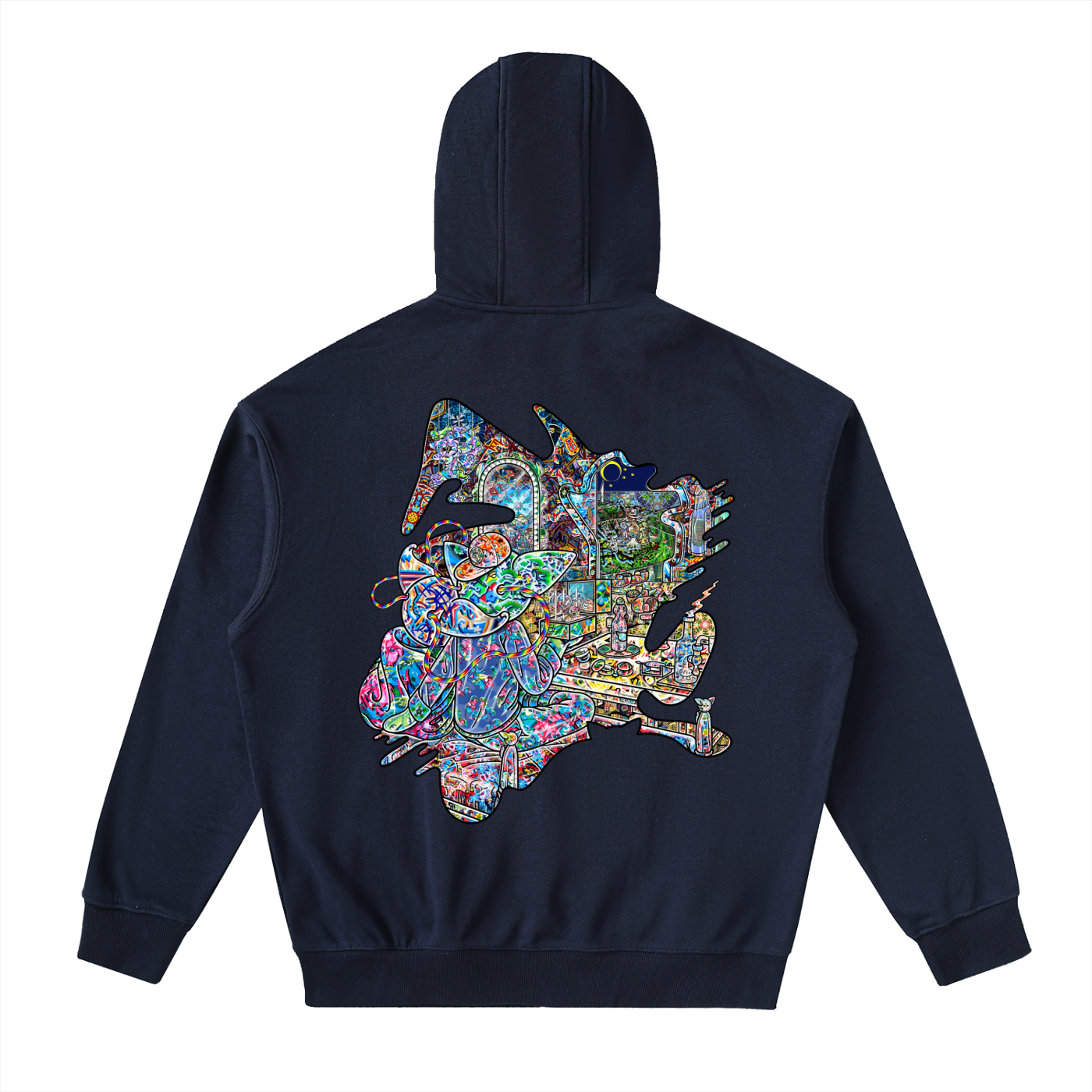 Face On - Drop-Shoulder Zip Up Hoodie