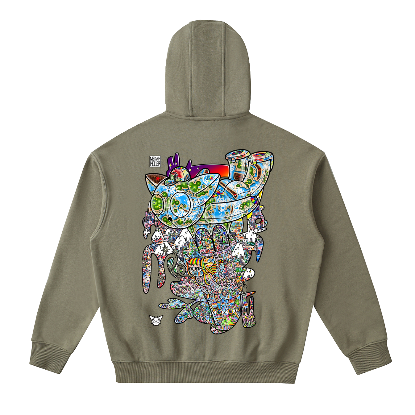 Master Of Elements - Drop-Shoulder Zip Up Hoodie