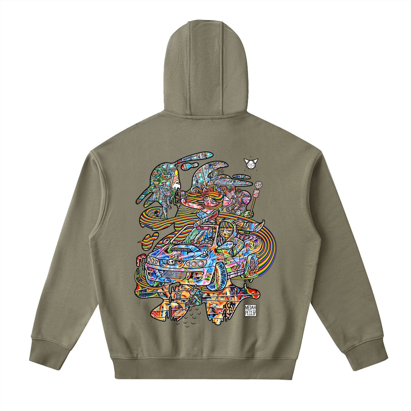 Tale Spin - Drop-Shoulder Zip Up Hoodie