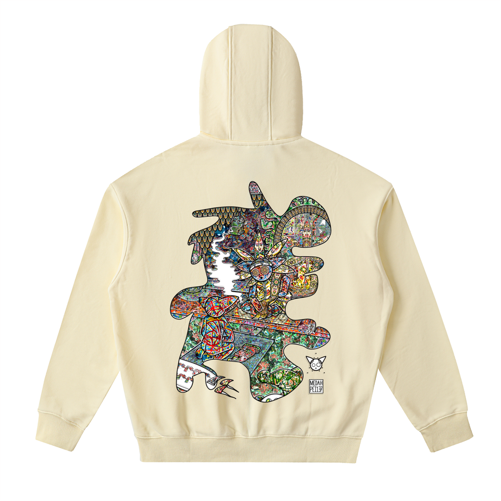 Lesson Learned - Drop-Shoulder Zip Up Hoodie