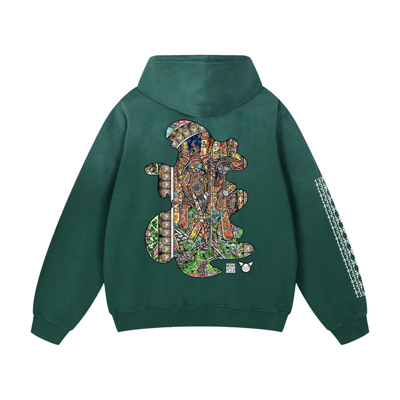 Behind The Reflection - Heavyweight Sunfade Oversized Hoodie