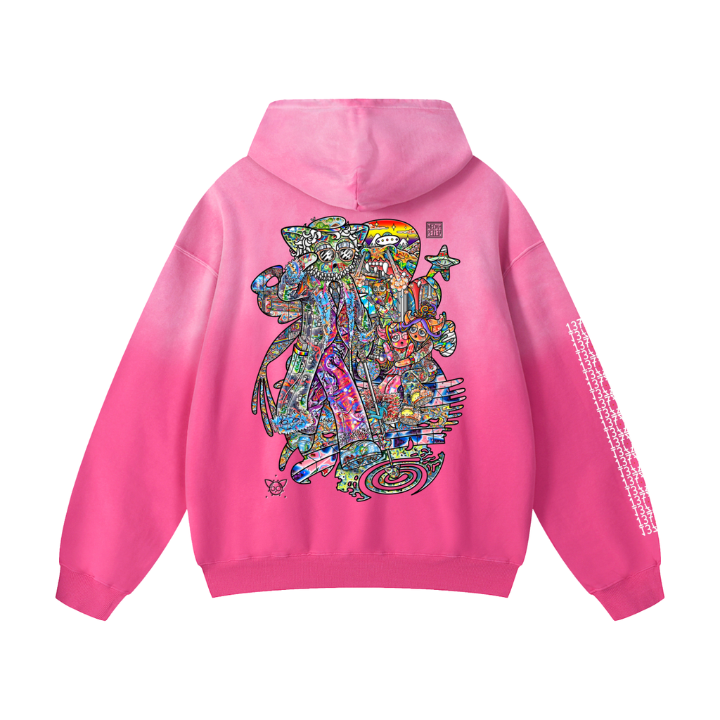 Blind Spot - Heavyweight Sunfade Oversized Hoodie