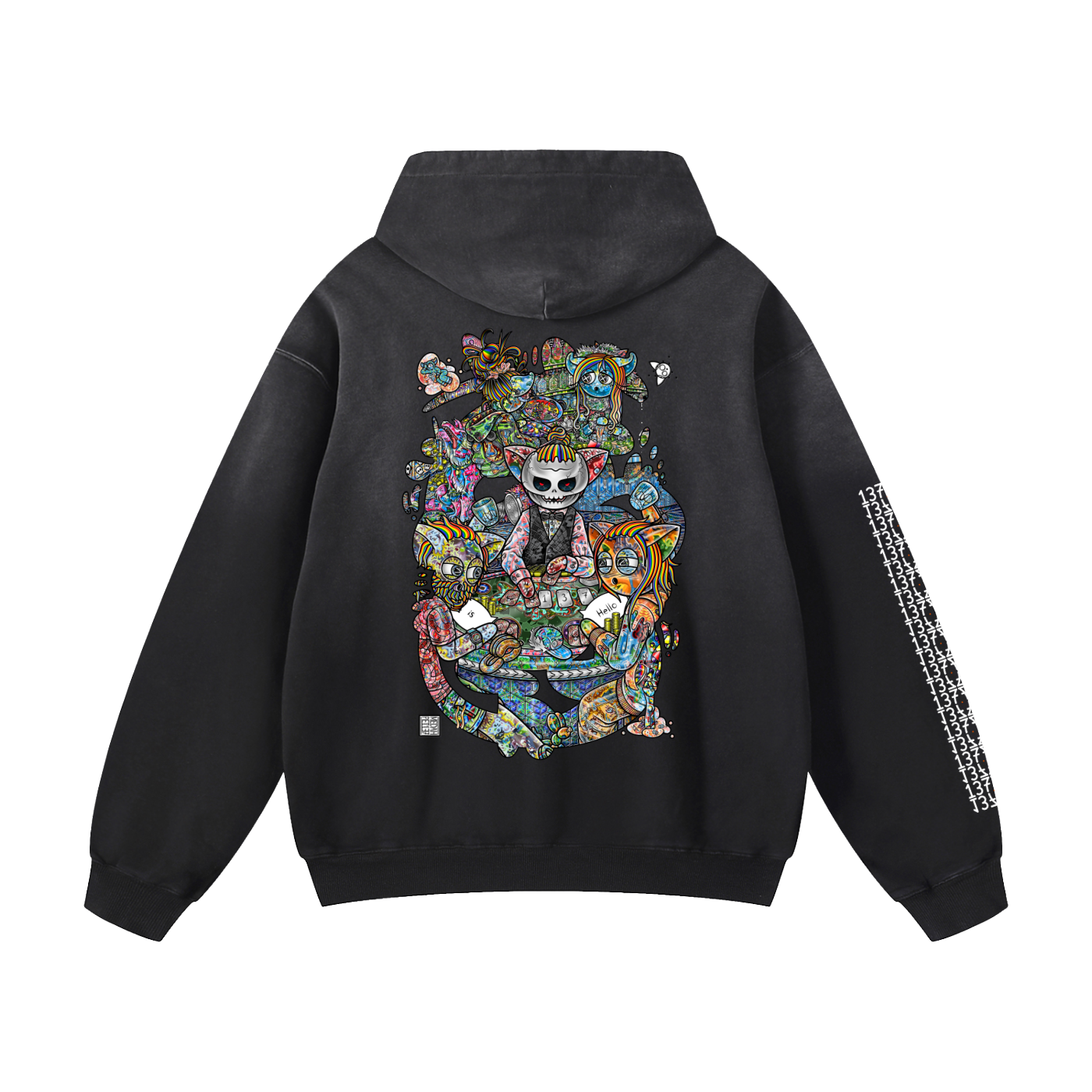 Two Truths and a Lie- Heavyweight Sunfade Oversized Hoodie