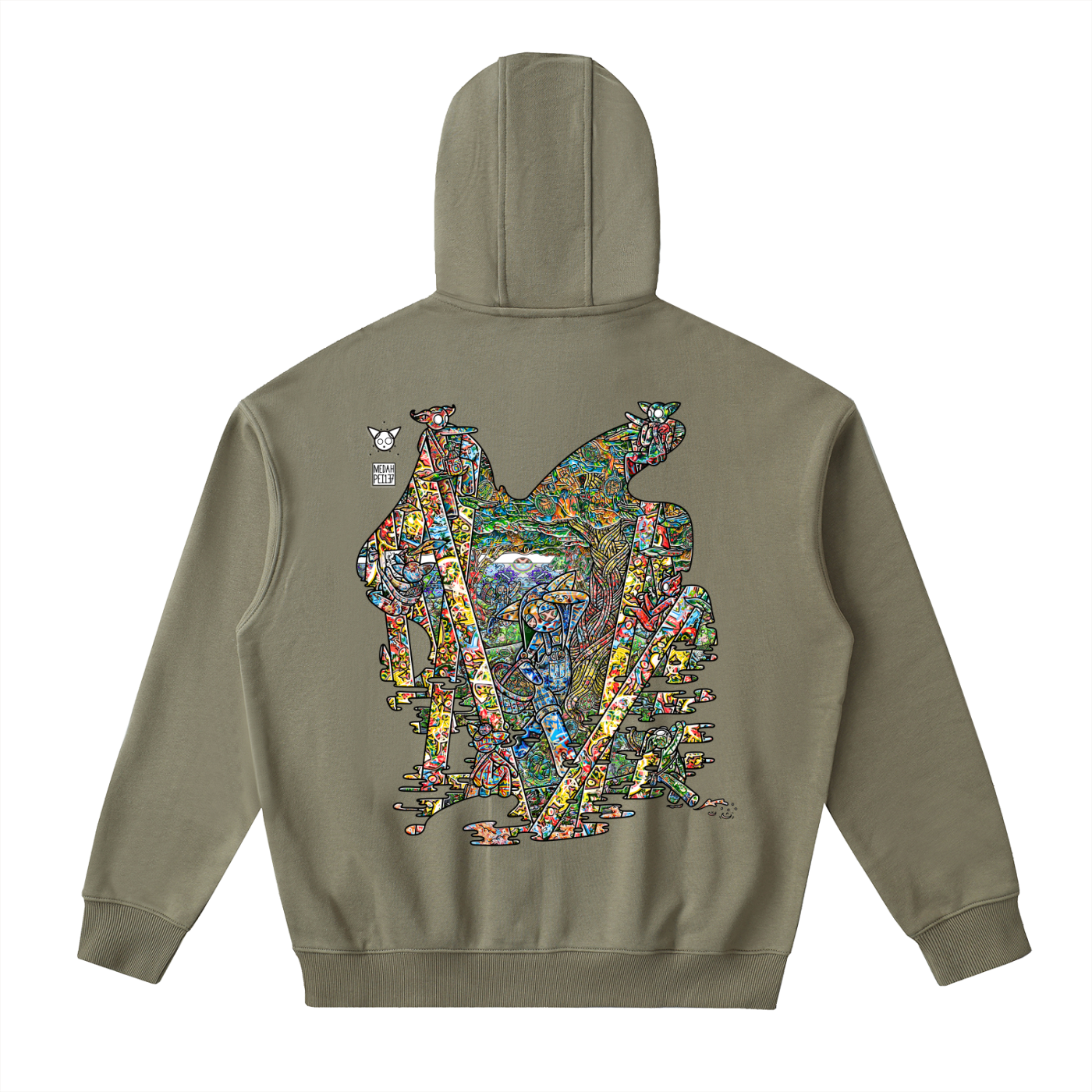 Orchard Of Life - Drop-Shoulder Zip Up Hoodie