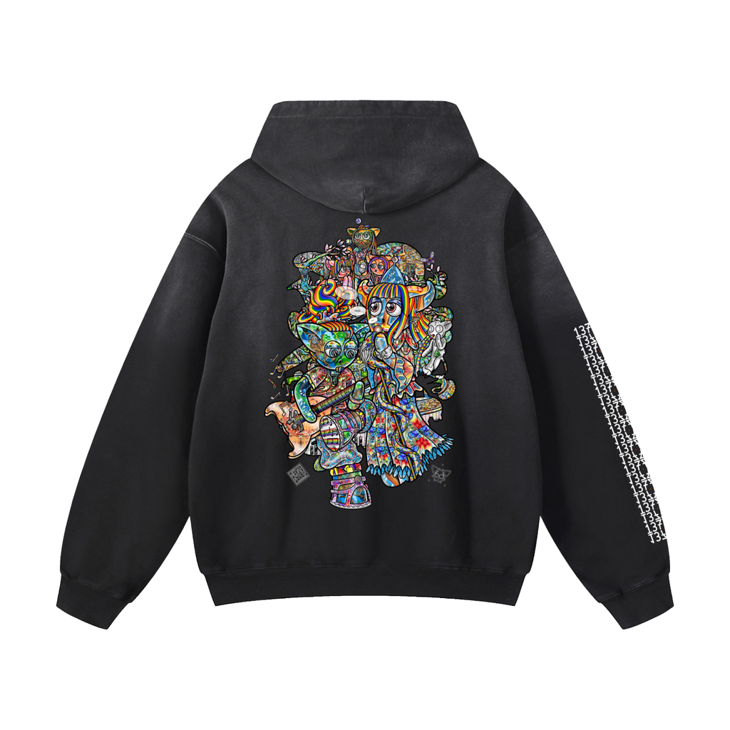 Materializing Our Essence - Heavyweight Sunfade Oversized Hoodie