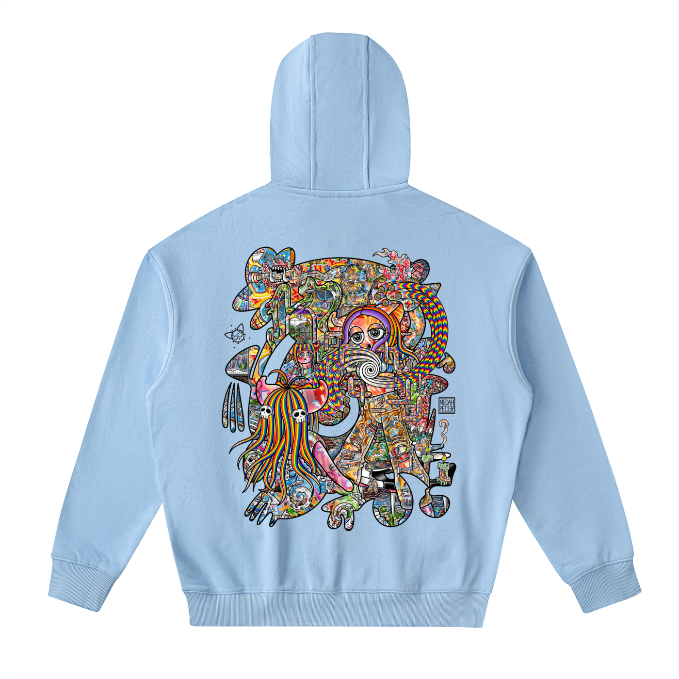 Light Enjoys Darkness - Drop-Shoulder Zip Up Hoodie