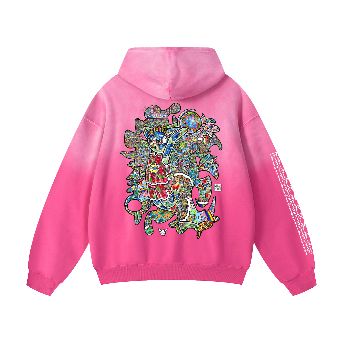 All In - Heavyweight Sunfade Oversized Hoodie