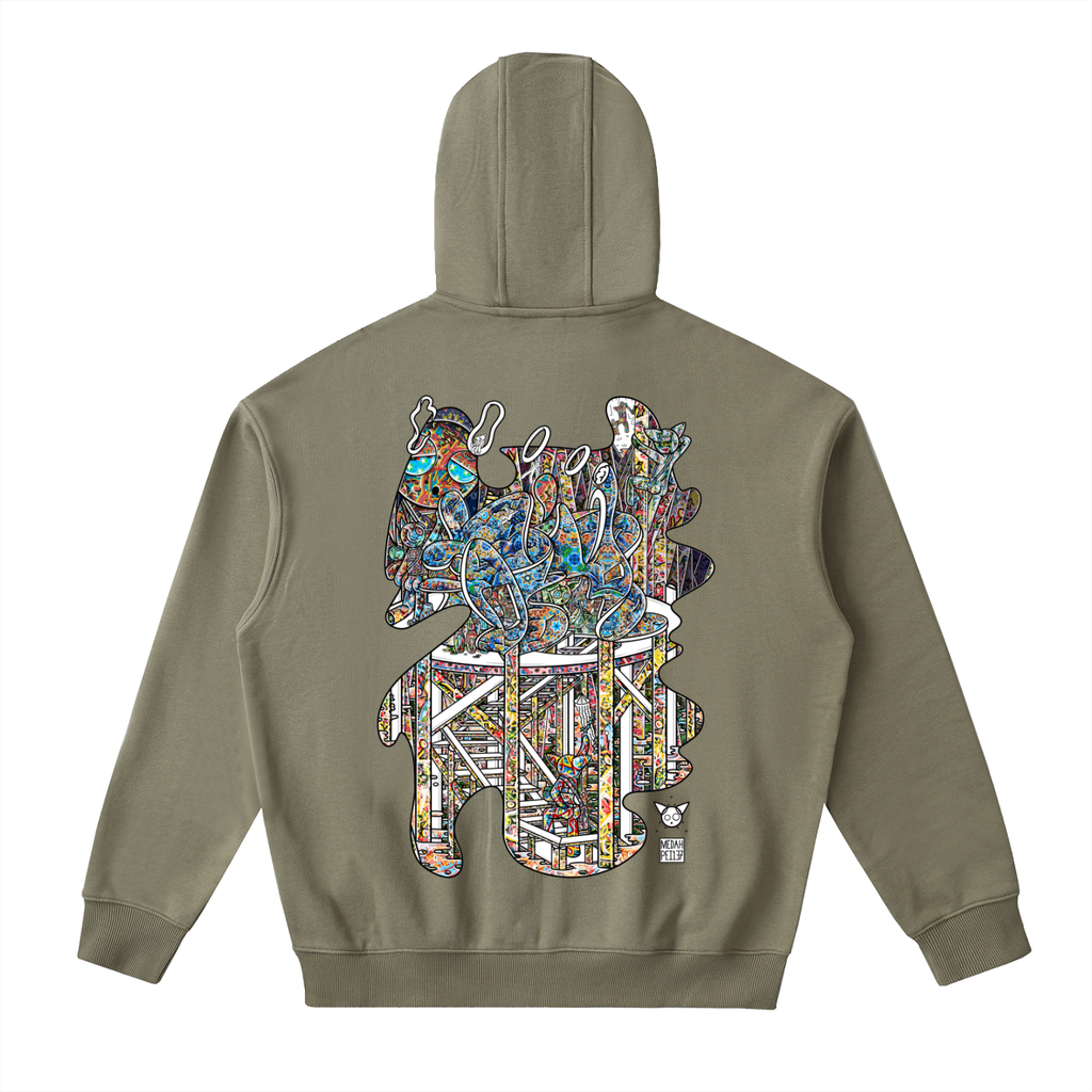 Family Fortress - Drop-Shoulder Zip Up Hoodie