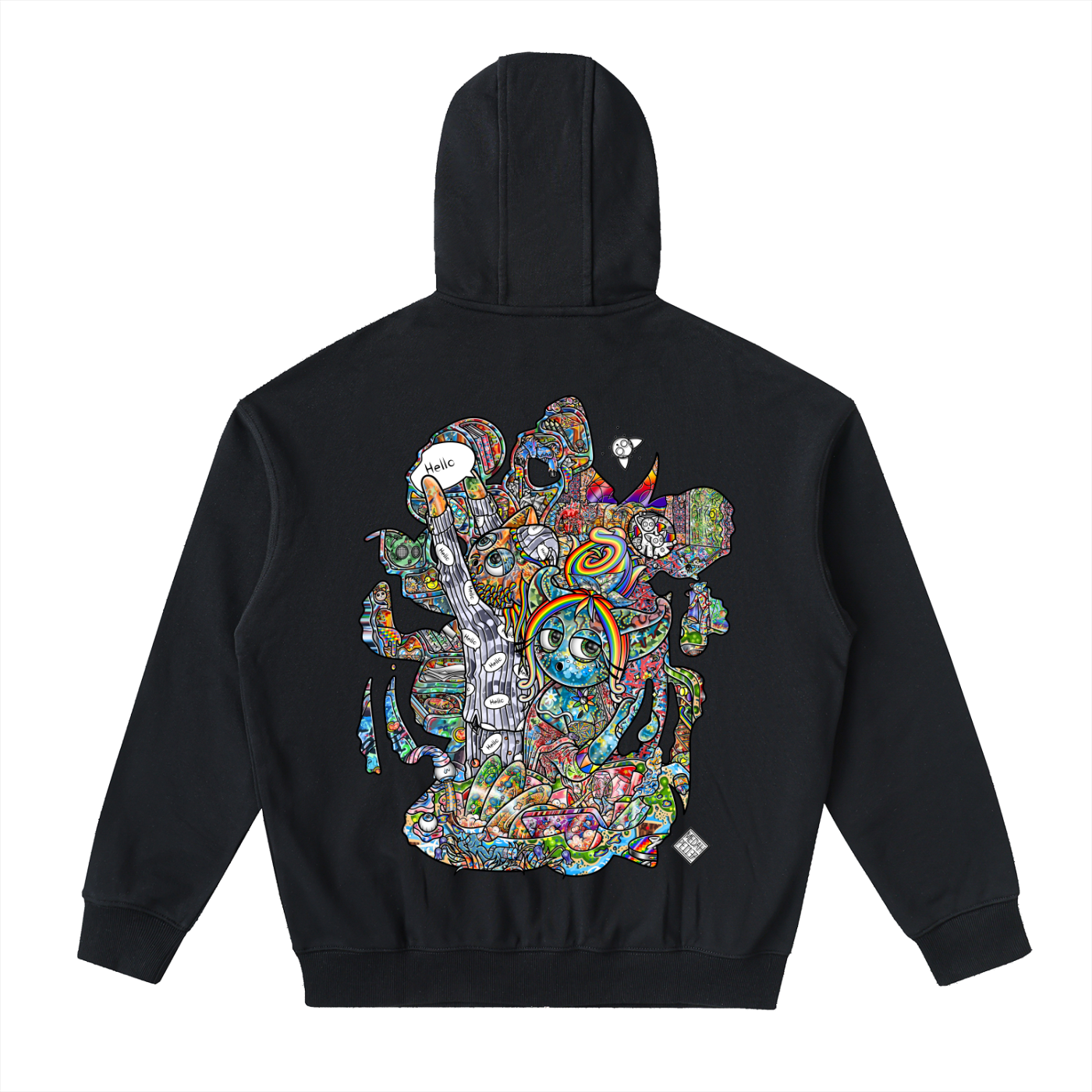 Tidying Up Sentimental Sensibilities - Drop-Shoulder Zip Up Hoodie