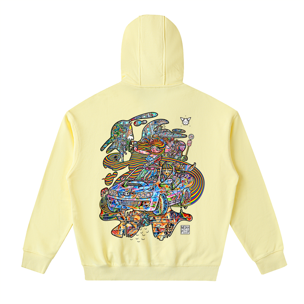 Tale Spin - Drop-Shoulder Zip Up Hoodie