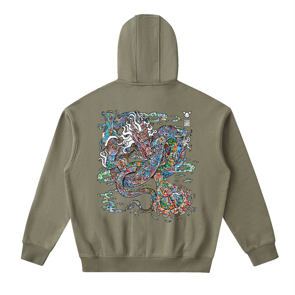 Face Off - Drop-Shoulder Zip Up Hoodie