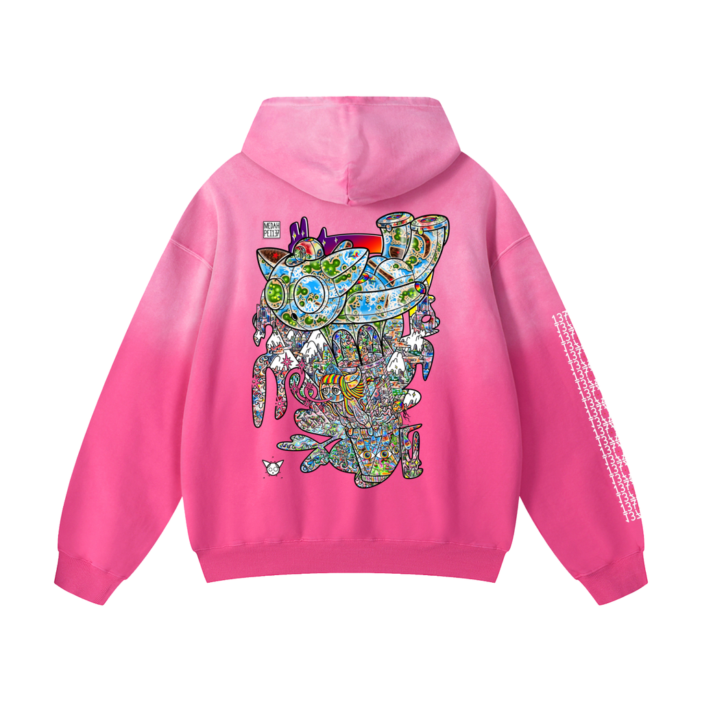 Master Of Elements - Heavyweight Sunfade Oversized Hoodie