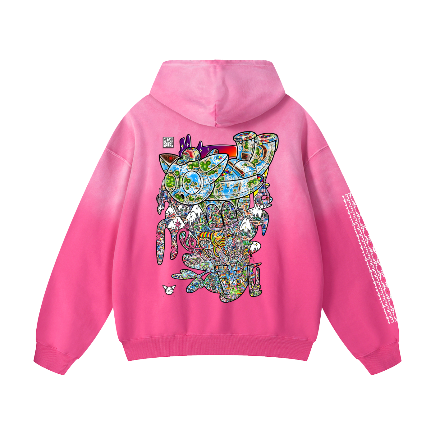 Master Of Elements - Heavyweight Sunfade Oversized Hoodie