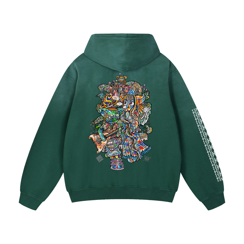 Materializing Our Essence - Heavyweight Sunfade Oversized Hoodie