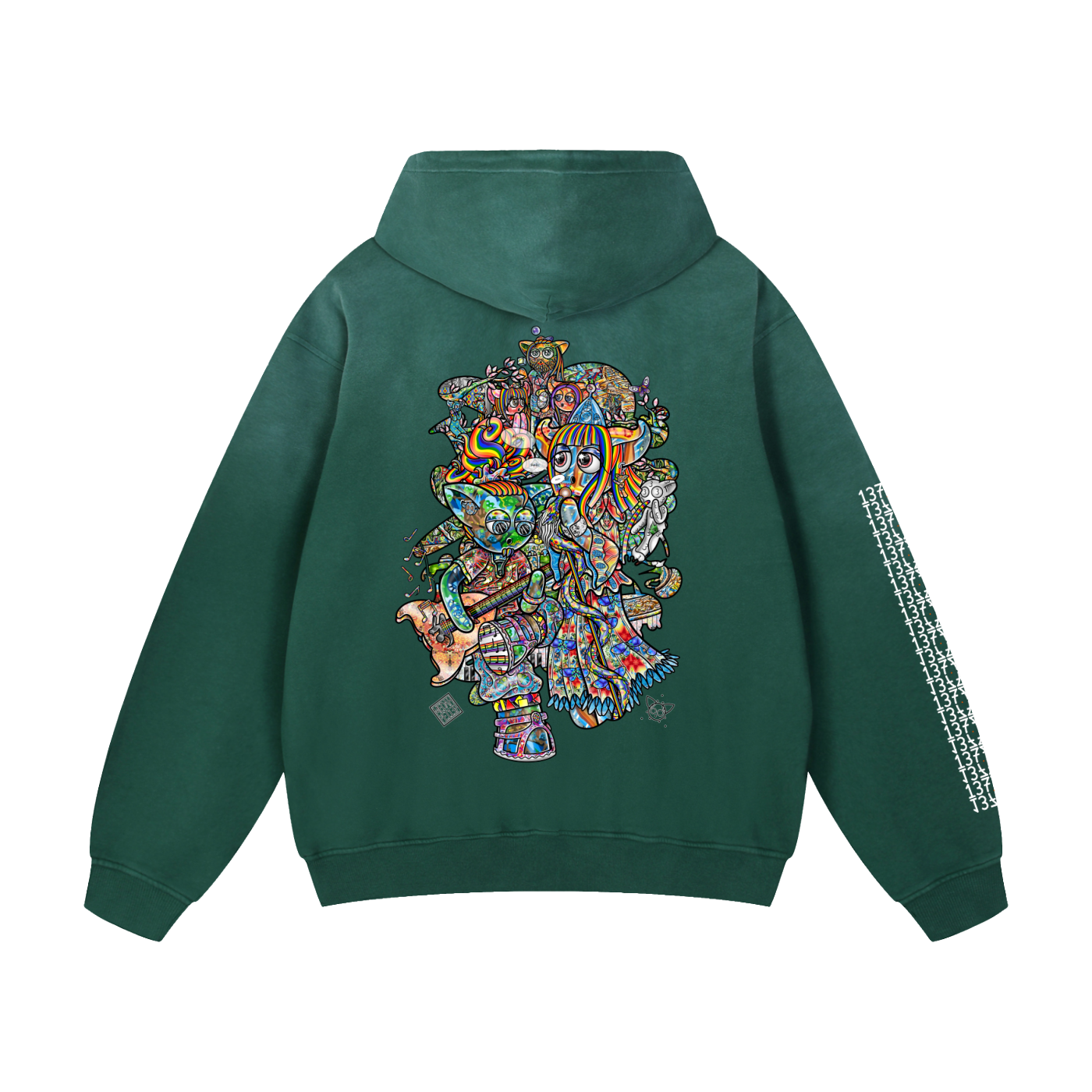 Materializing Our Essence - Heavyweight Sunfade Oversized Hoodie