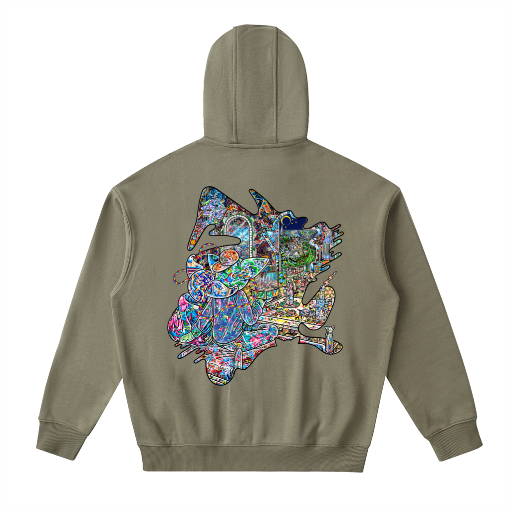 Face On - Drop-Shoulder Zip Up Hoodie