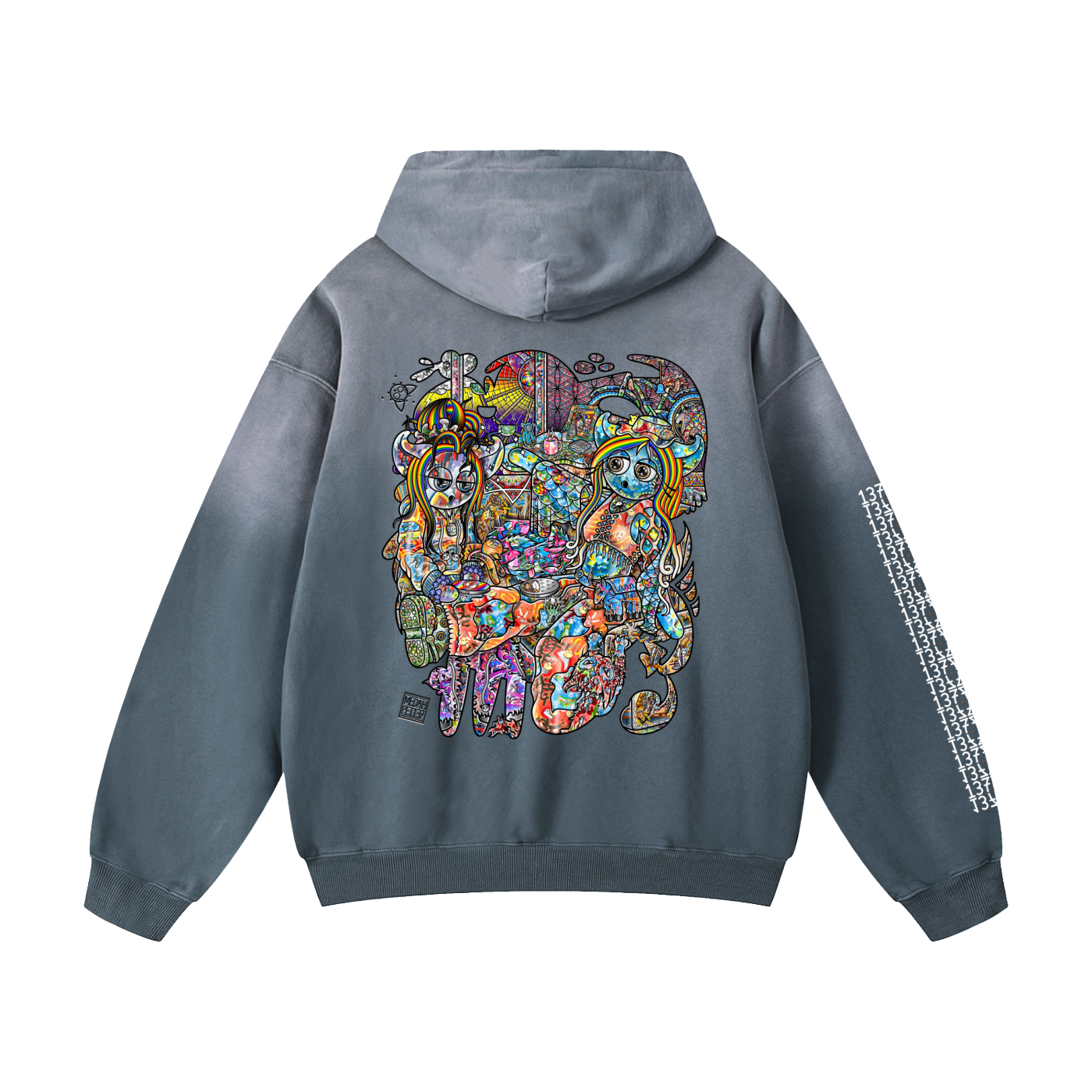 Feeling Ubiquitously Cyclical Karma - Heavyweight Sunfade Oversized Hoodie