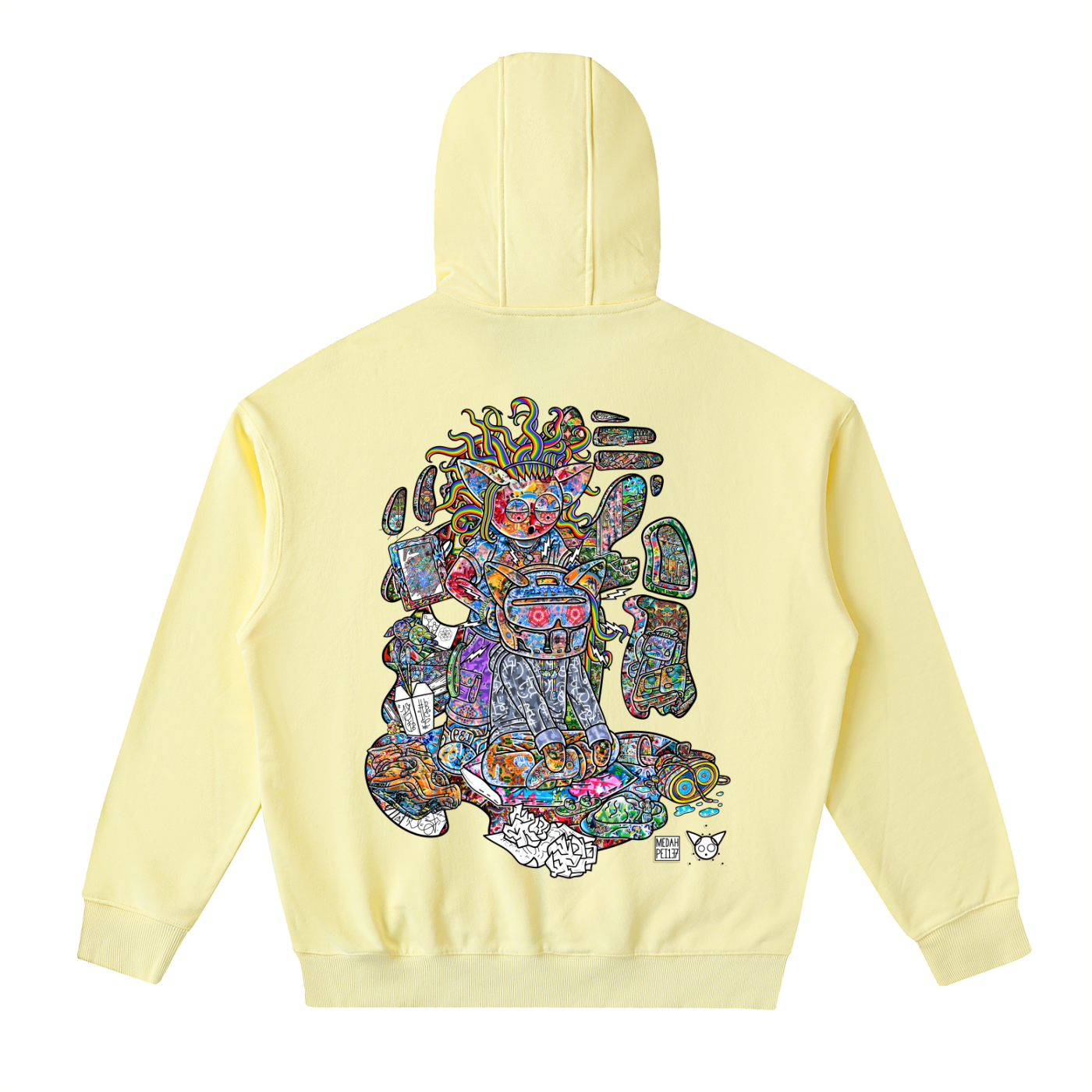 Where Your Helmet - Drop-Shoulder Zip Up Hoodie