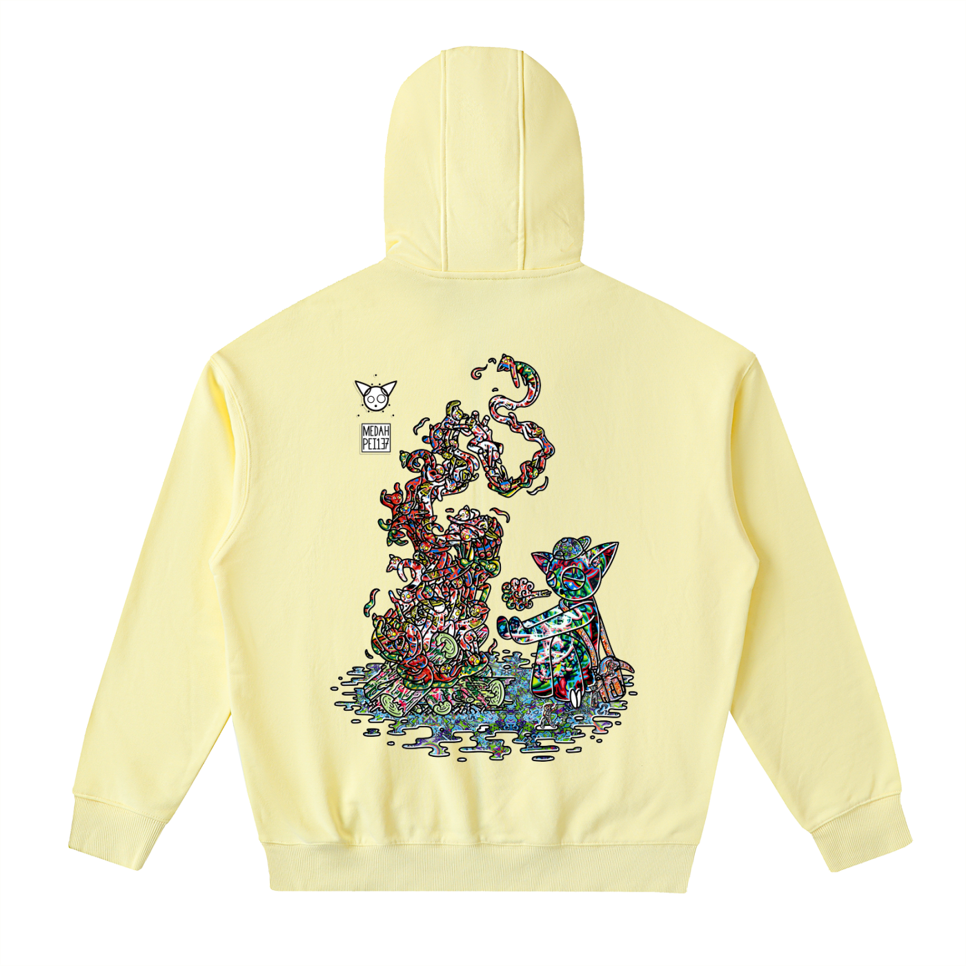 Warming The Gods - Drop-Shoulder Zip Up Hoodie