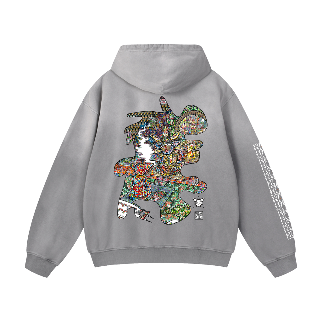 Lesson Learned - Heavyweight Sunfade Oversized Hoodie