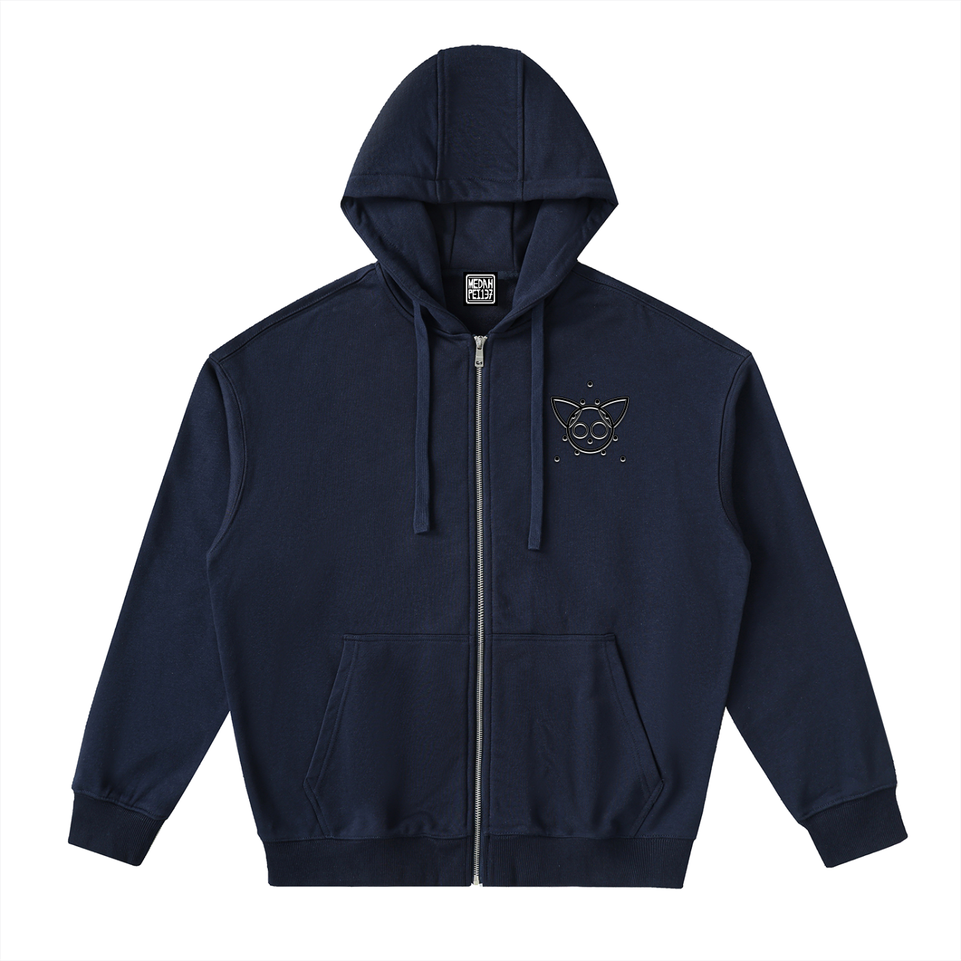 Two Truths and a Lie- Drop-Shoulder Zip Up Hoodie