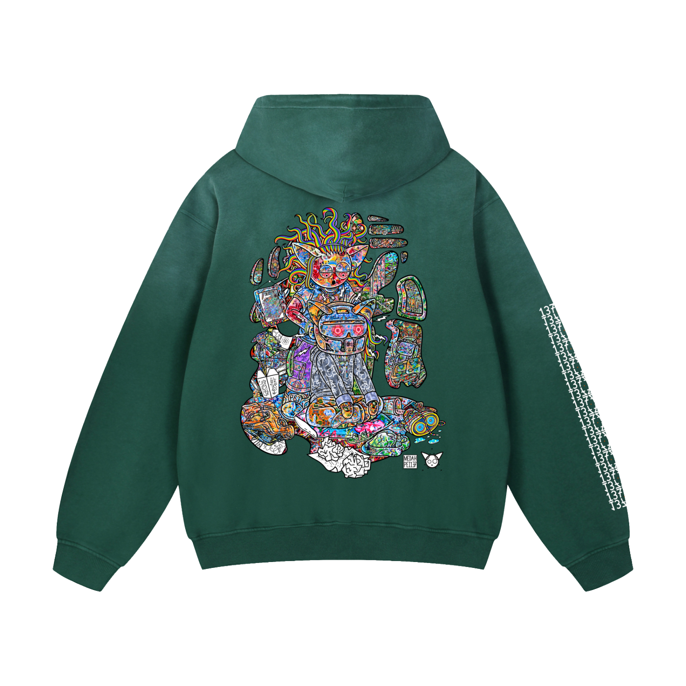 Where Your Helmet - Heavyweight Sunfade Oversized Hoodie