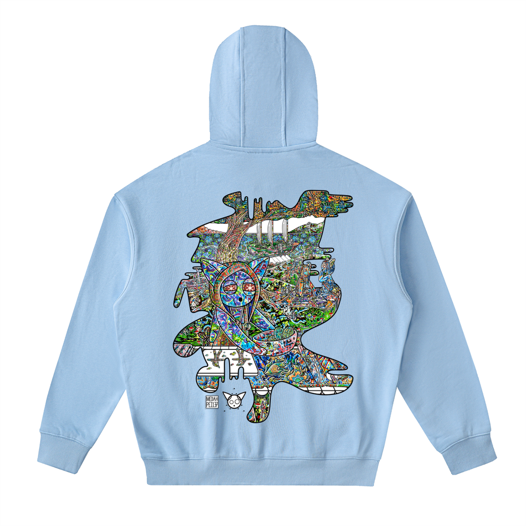 Deep Dish - Drop-Shoulder Zip Up Hoodie