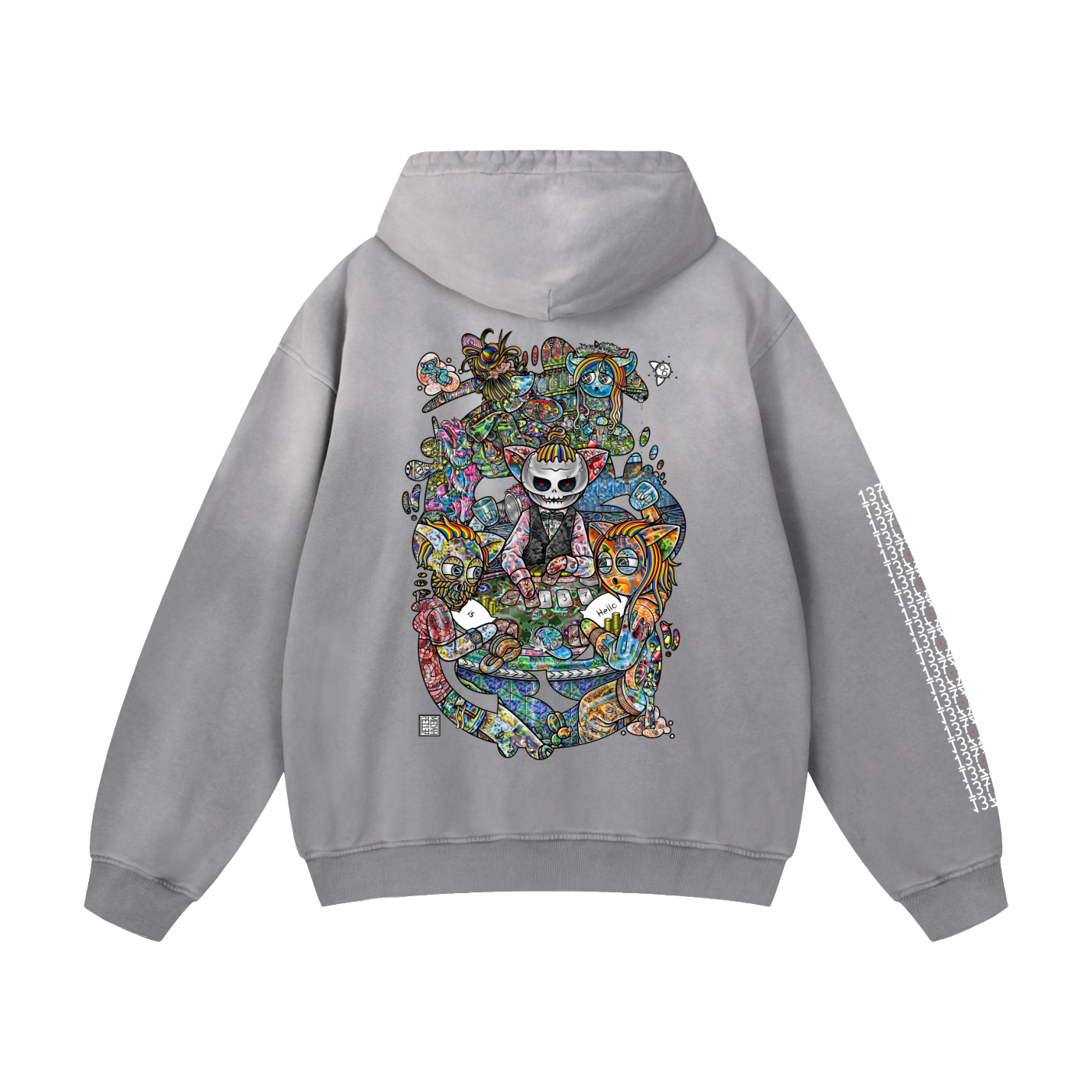 Two Truths and a Lie- Heavyweight Sunfade Oversized Hoodie