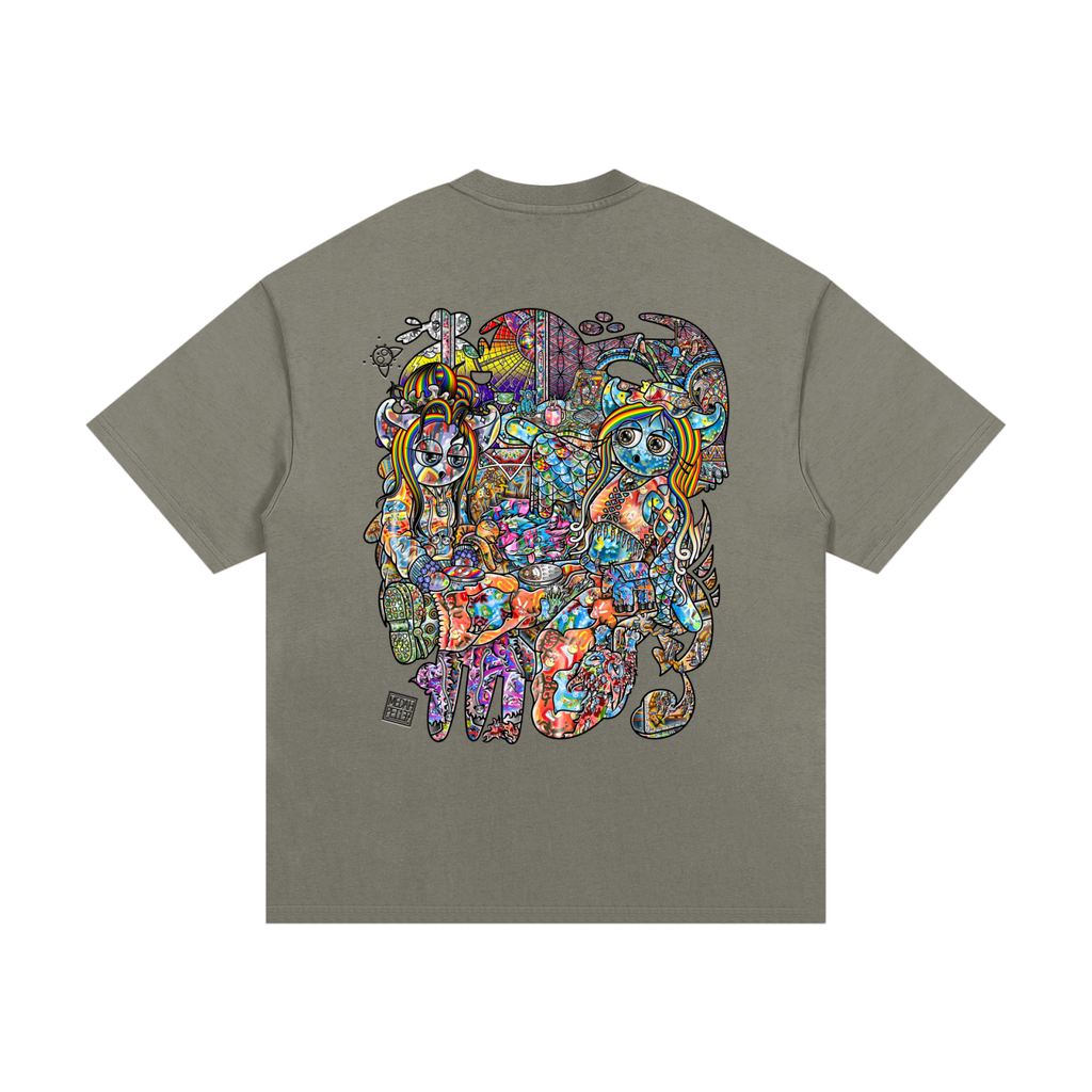 Feeling Ubiquitously Cyclical Karma - Essential Heavyweight Cotton T-Shirt