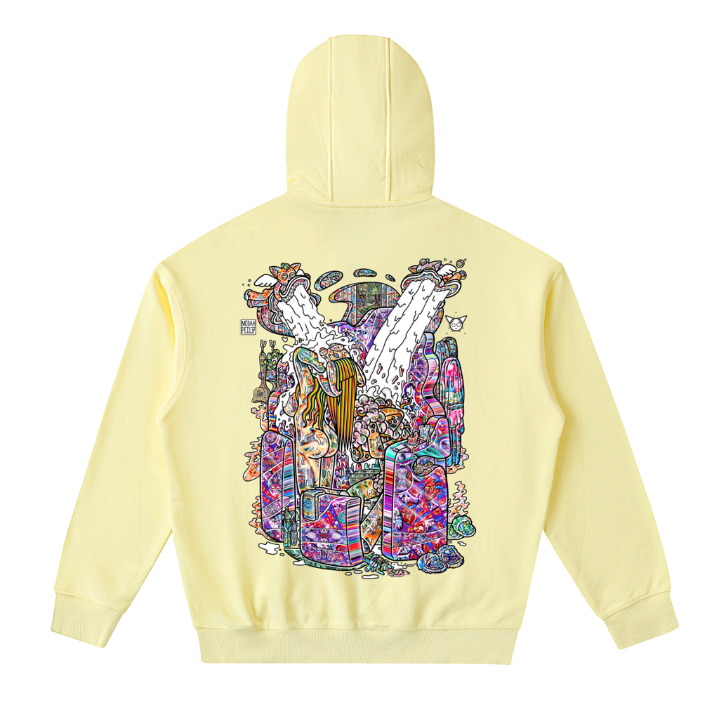 Shower Time - Drop-Shoulder Zip Up Hoodie