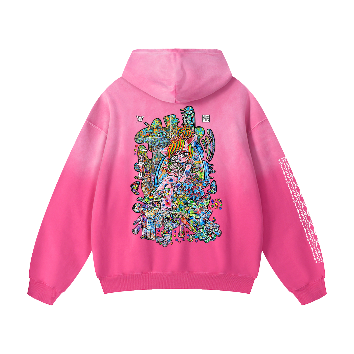 Sharing Is Caring - Heavyweight Sunfade Oversized Hoodie