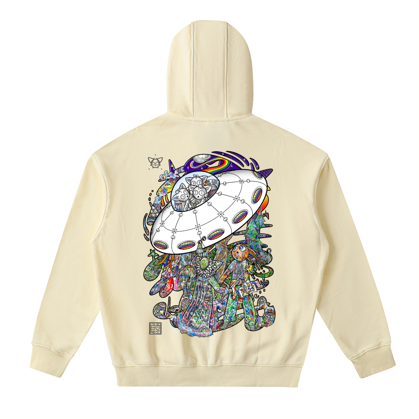 Spatial Awareness - Drop-Shoulder Zip Up Hoodie