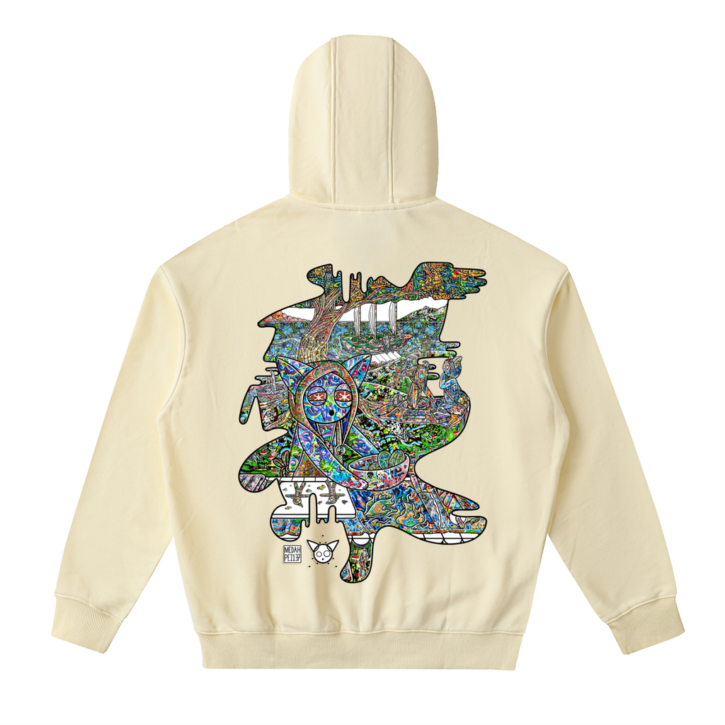 Deep Dish - Drop-Shoulder Zip Up Hoodie