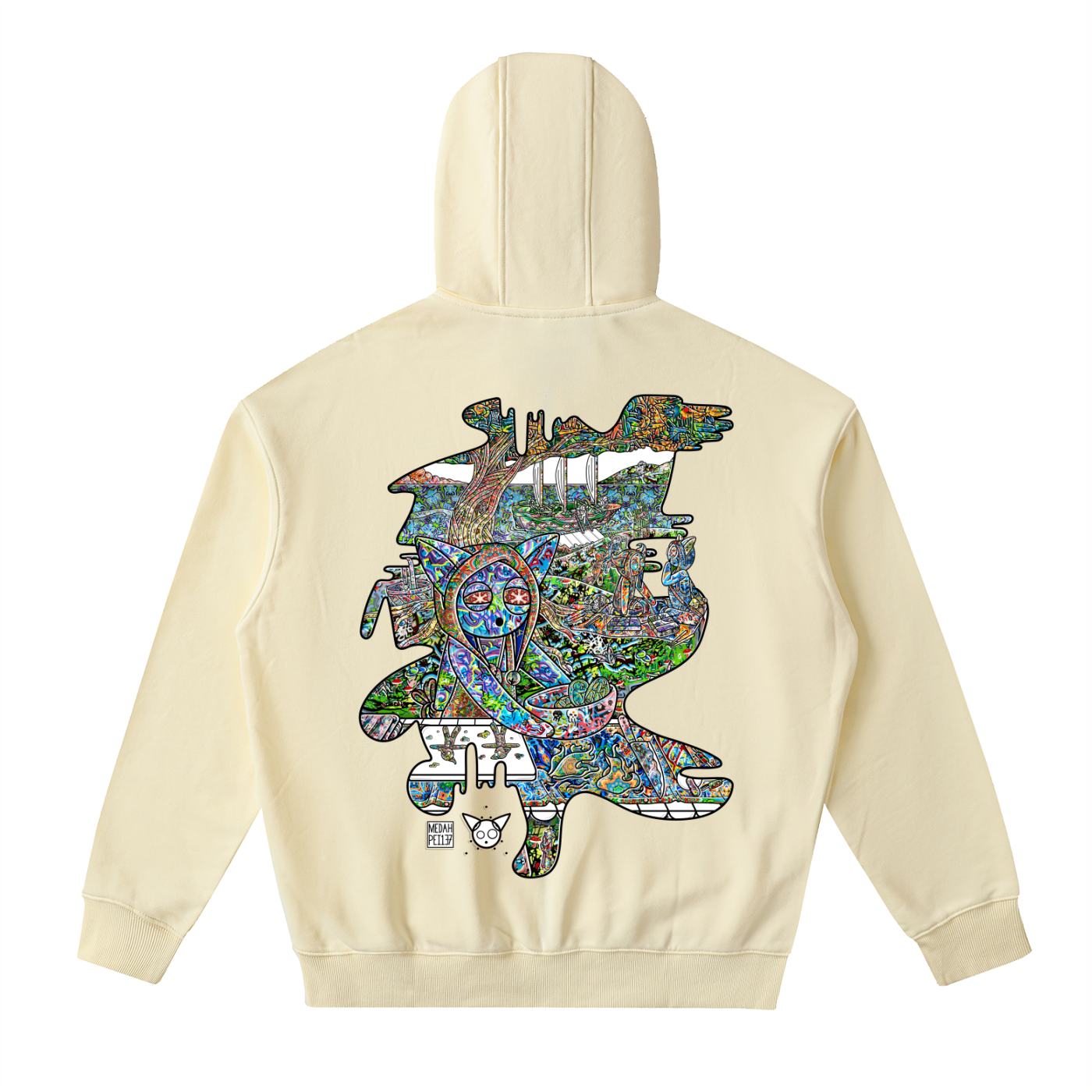 Deep Dish - Drop-Shoulder Zip Up Hoodie