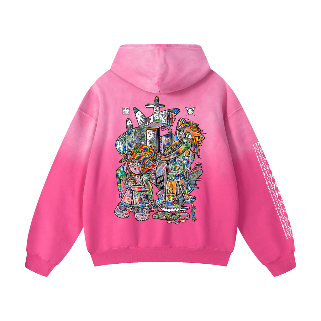 Not A Game - Heavyweight Sunfade Oversized Hoodie