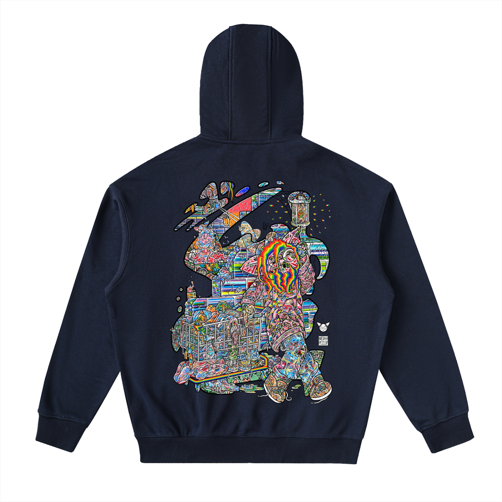 A Dark Spot - Drop-Shoulder Zip Up Hoodie